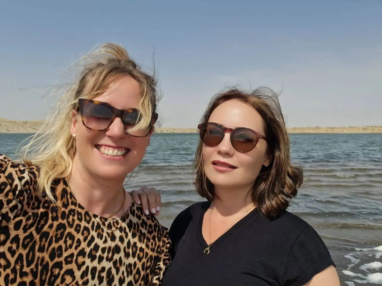 Guests beside the Caspian Sea