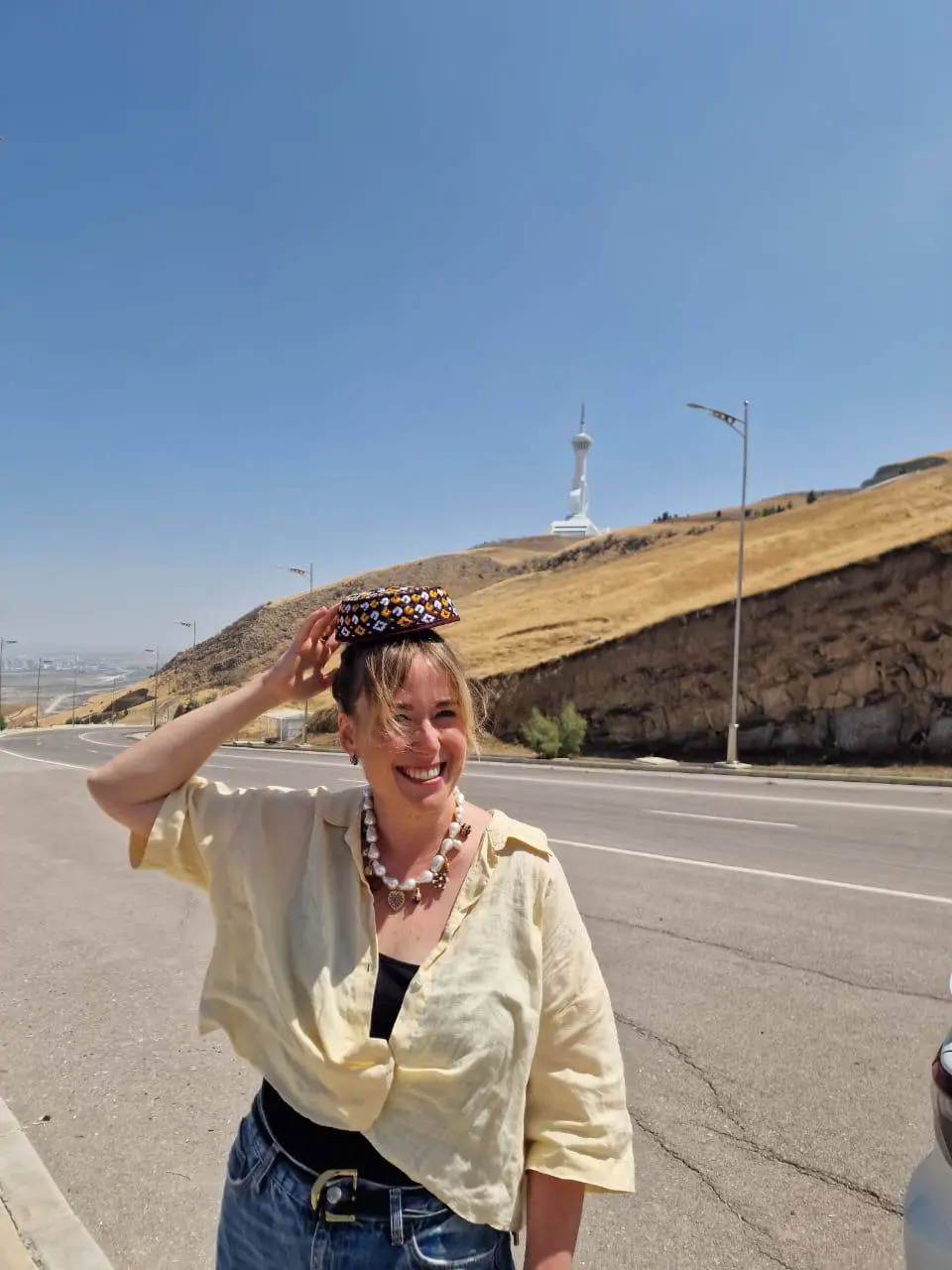 Guest experiencing a local Turkmen moment