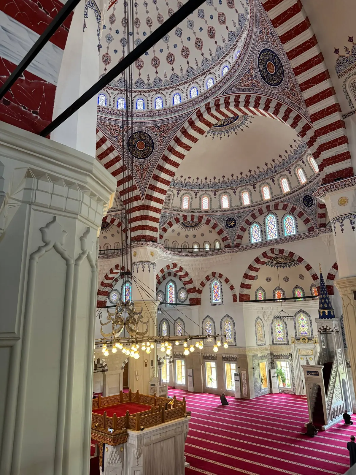Decorated interior of Ertogrul Gazi Mosque